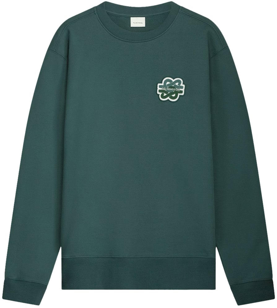 Filling Pieces Sweatshirt Gowtu Tonal Pine Groen