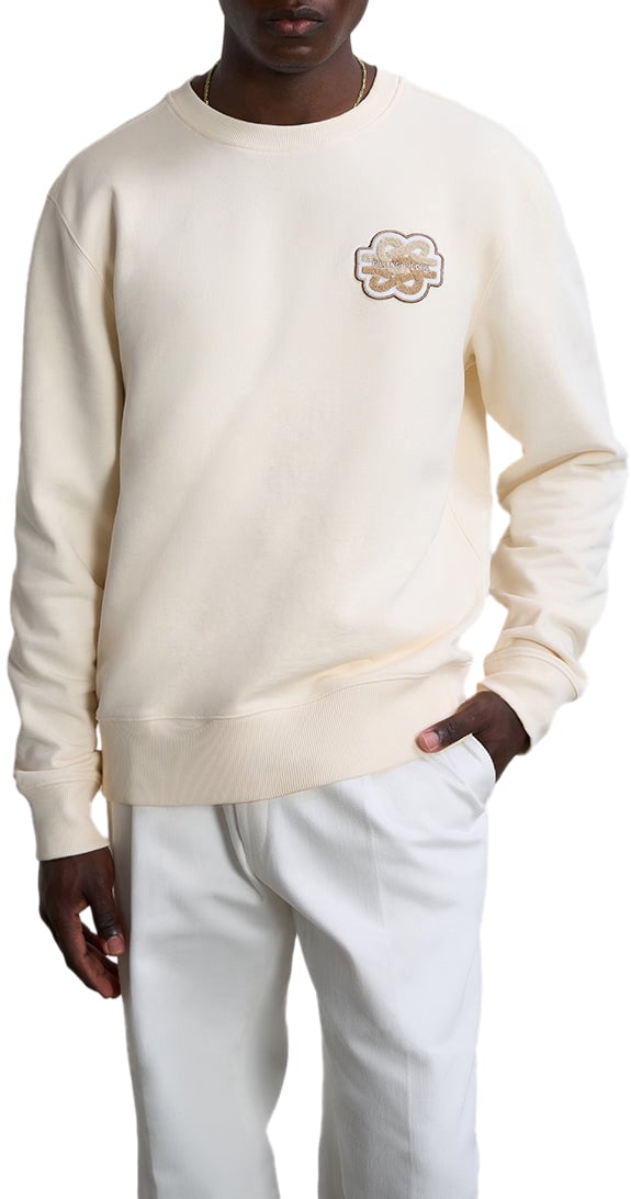 Filling Pieces Sweatshirt Gowtu Tonal Antique White Wit