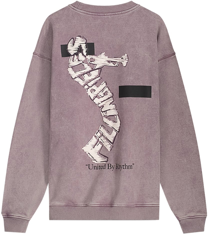 Filling Pieces Sweatshirt Trumpeteer Vintage Moonscape Grijs