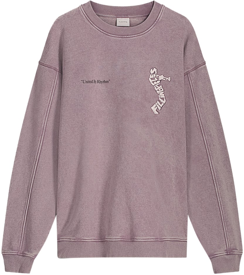 Filling Pieces Sweatshirt Trumpeteer Vintage Moonscape Grijs