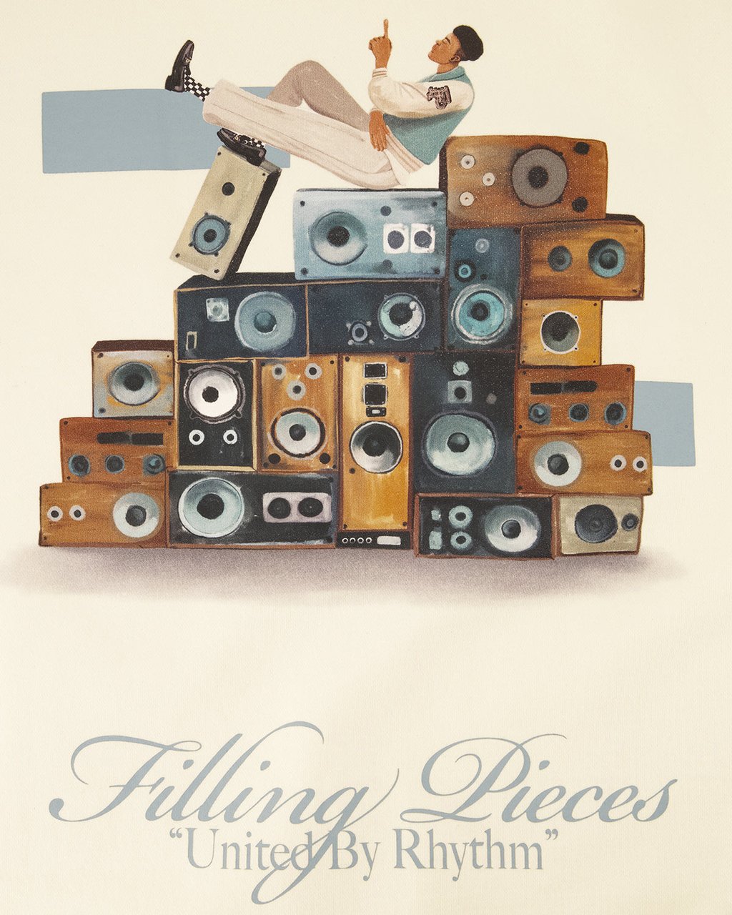 Filling Pieces Sweatshirt Speaker Wall Antique White Wit