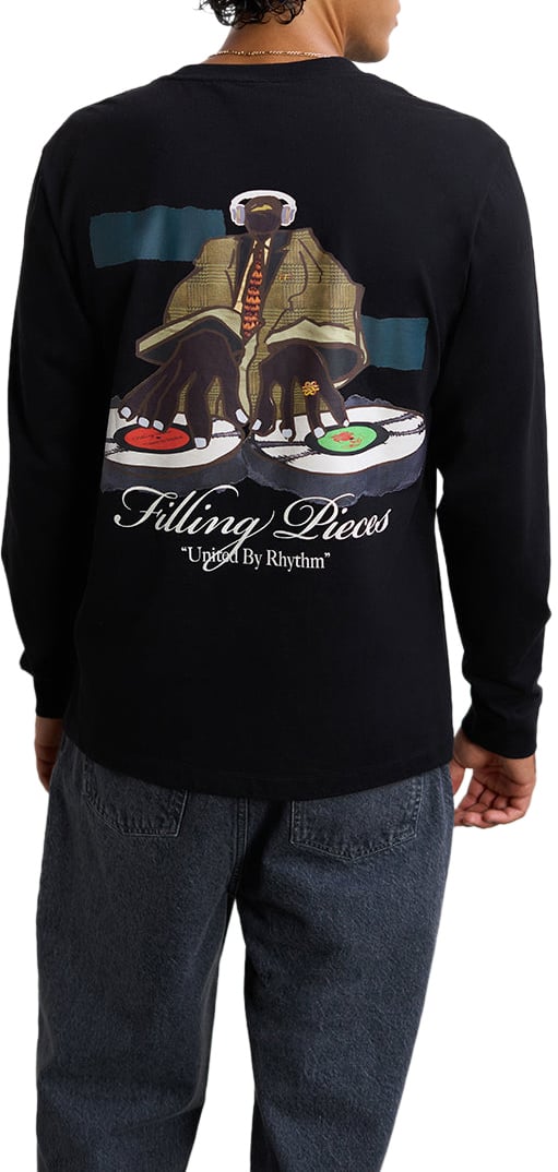 Filling Pieces Longsleeve DJ Black Zwart
