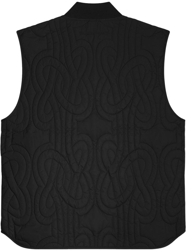 Filling Pieces Quilted Vest Black Zwart