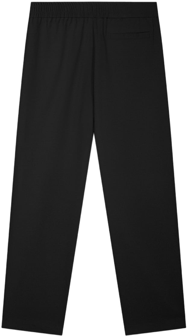Filling Pieces Coach Pants Twill Wool Black Zwart