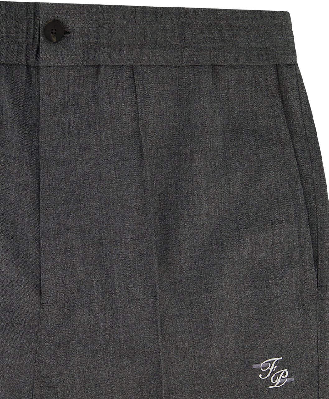Filling Pieces Coach Pants Twill Wool Grey Grijs