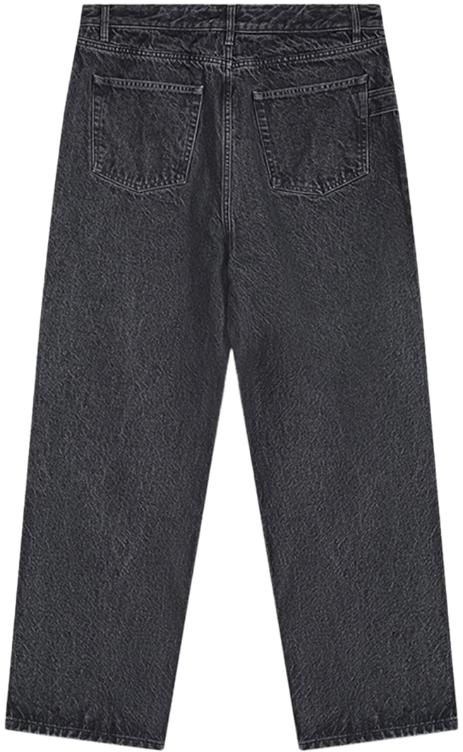 Filling Pieces Denim Pants Washed Black Zwart