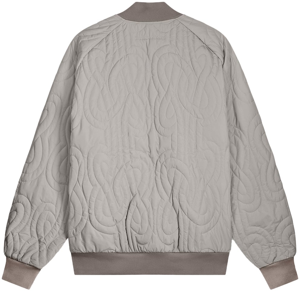 Filling Pieces Bomber Quilted Atmosphere Grijs