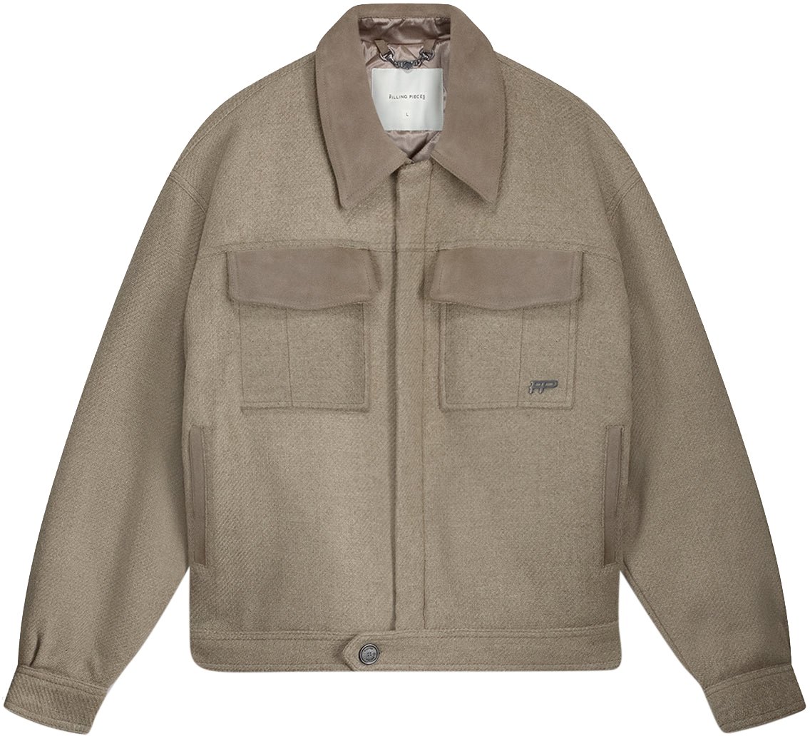 Filling Pieces Box Jacket Varsity Atmosphere Grijs