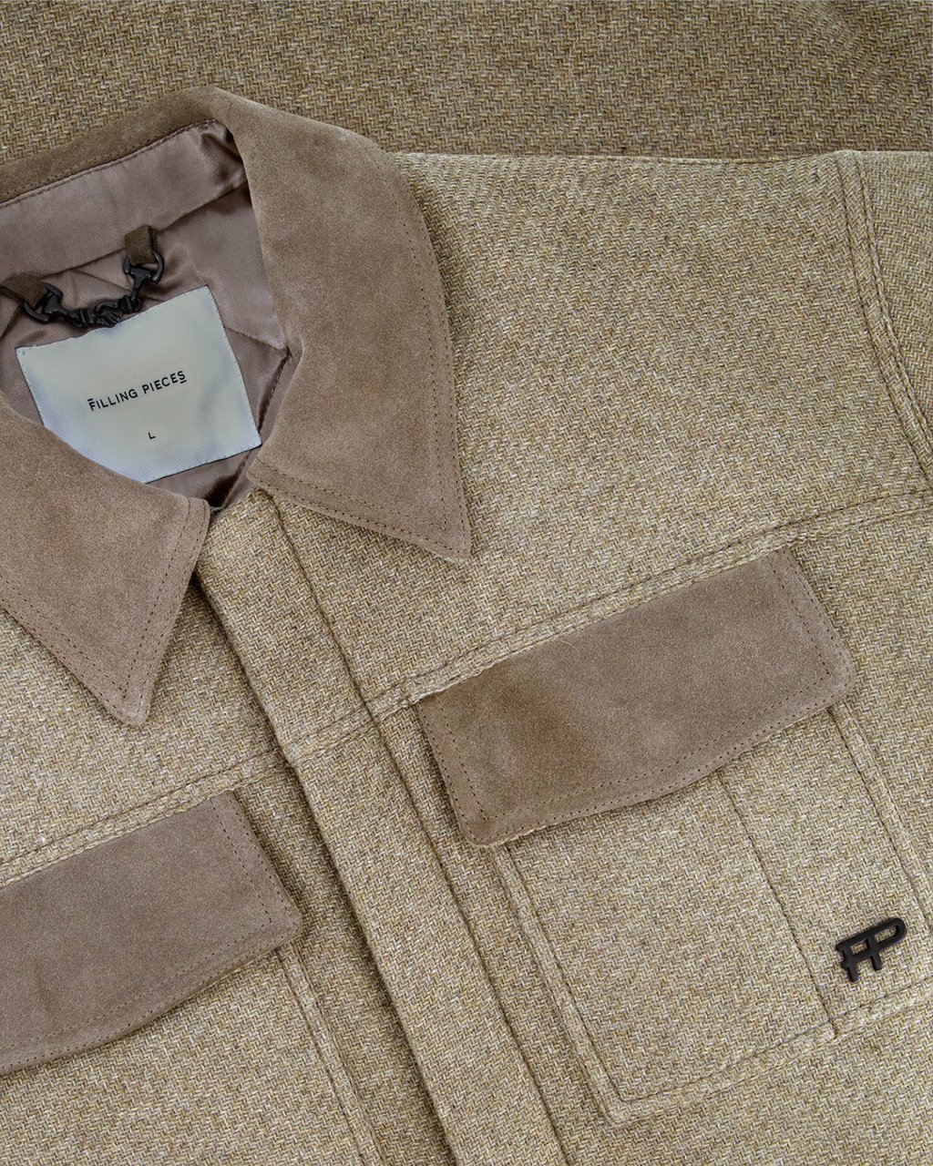 Filling Pieces Box Jacket Varsity Atmosphere Grijs
