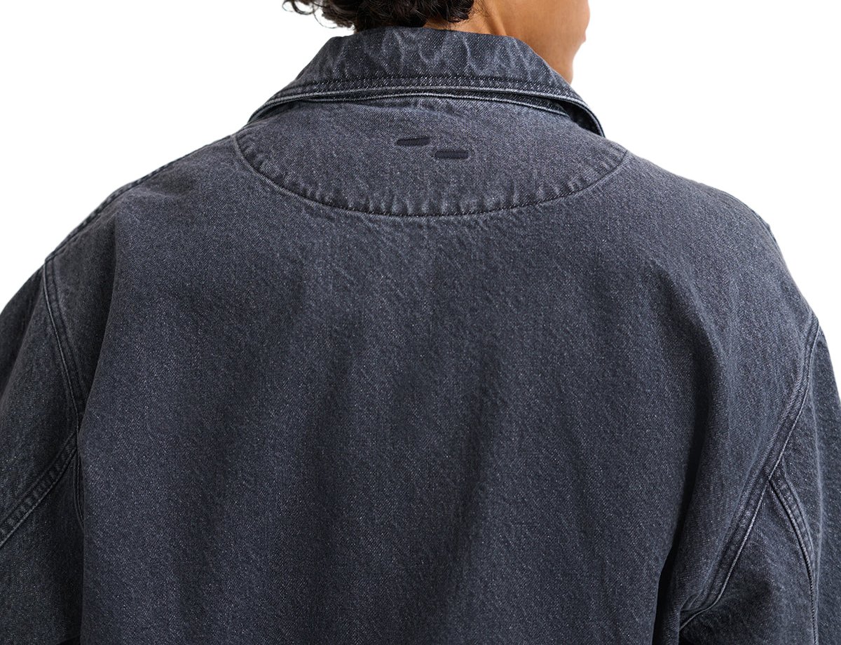 Filling Pieces Denim Jacket Washed Black Zwart