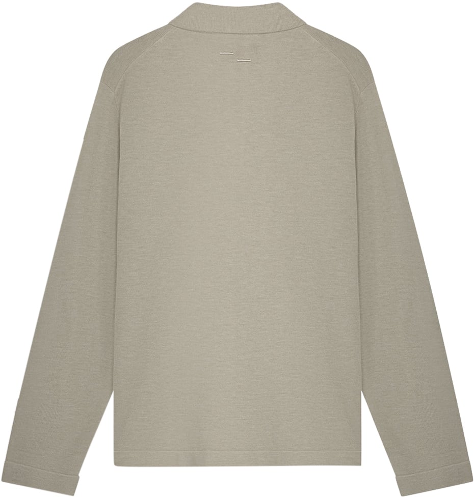 Filling Pieces Knit Dress Shirt Atmosphere Grijs