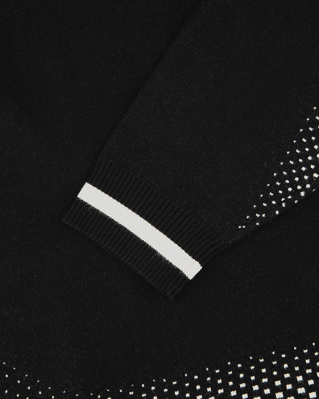 Filling Pieces Heren Knit Shirt Rugby Zwart Zwart