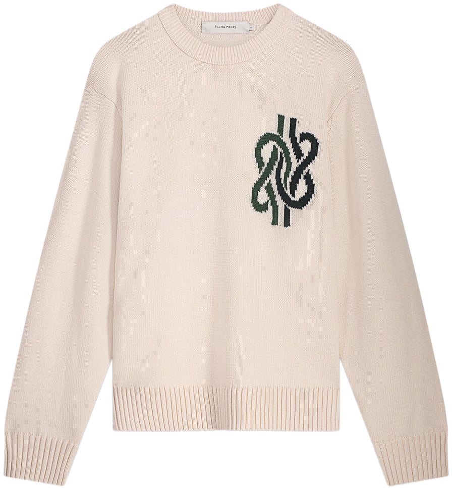 Filling Pieces Knit Sweater Knot Antique White Wit