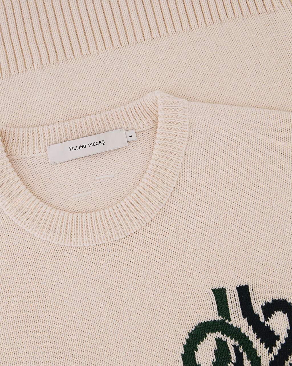 Filling Pieces Knit Sweater Knot Antique White Wit
