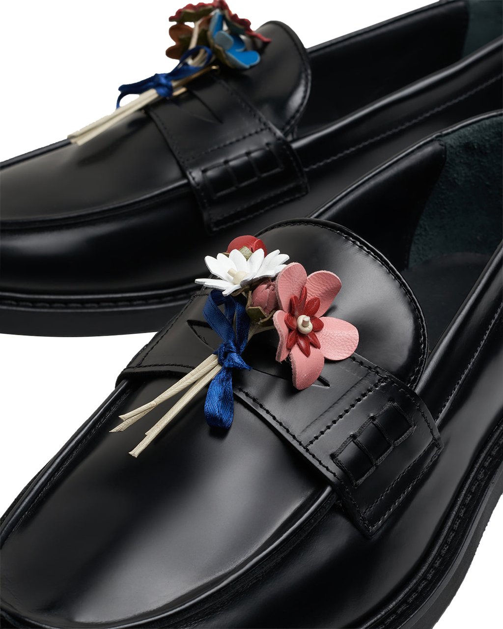 Filling Pieces Loafer Bouquet Black Zwart