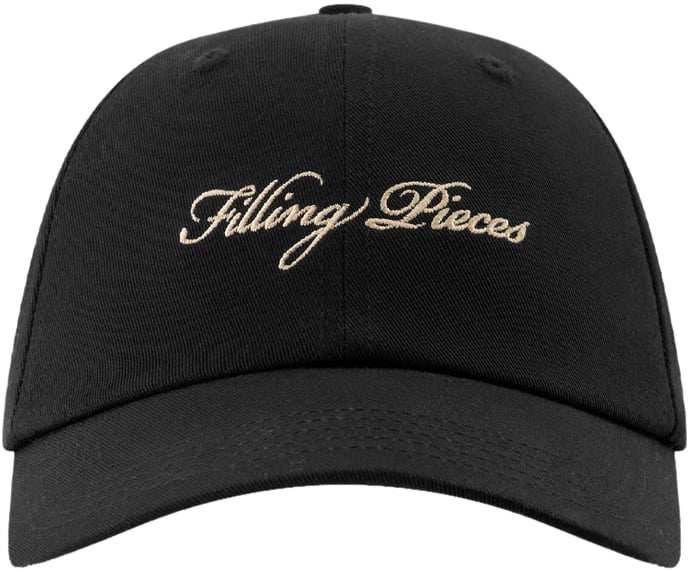 Filling Pieces Cap Script Black Zwart