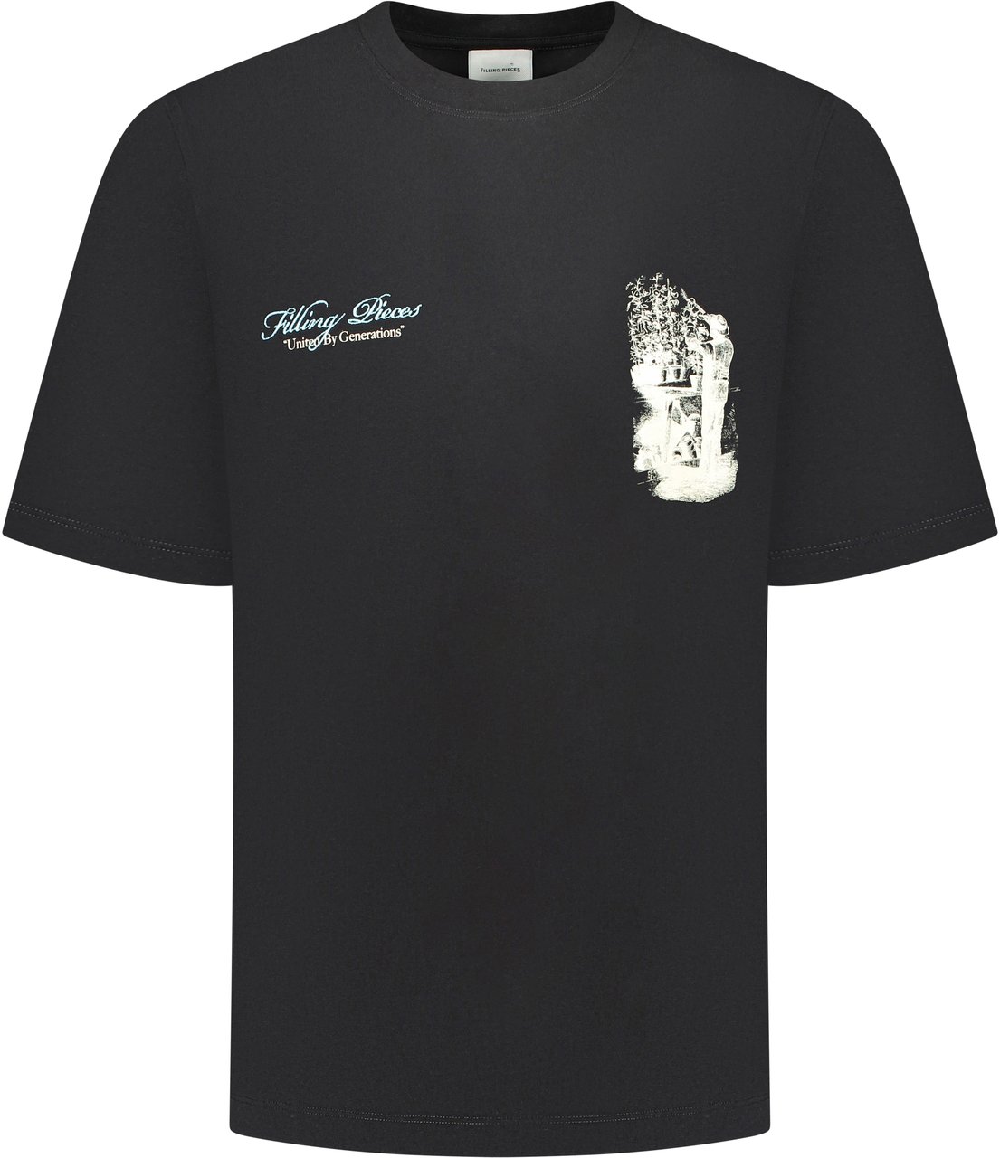 Filling Pieces T-shirt Zwart Zwart