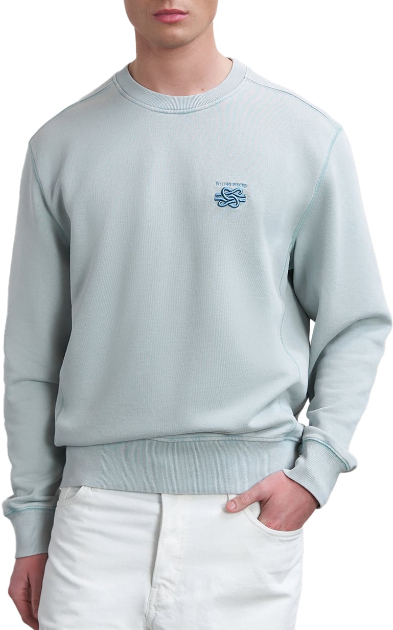 Filling Pieces Sweatshirt Embroidered Knot Arona Grijs