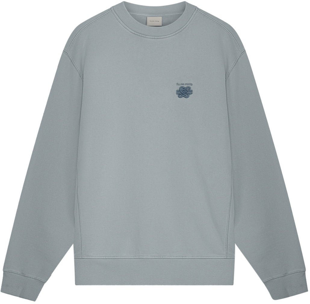 Filling Pieces Sweatshirt Embroidered Knot Arona Grijs