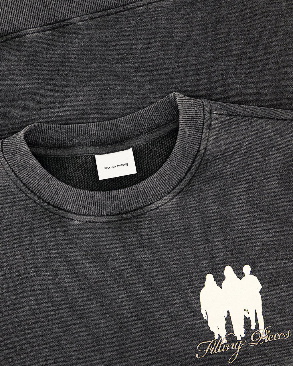 Filling Pieces Sweatshirt United by Generations Vintage Black Zwart