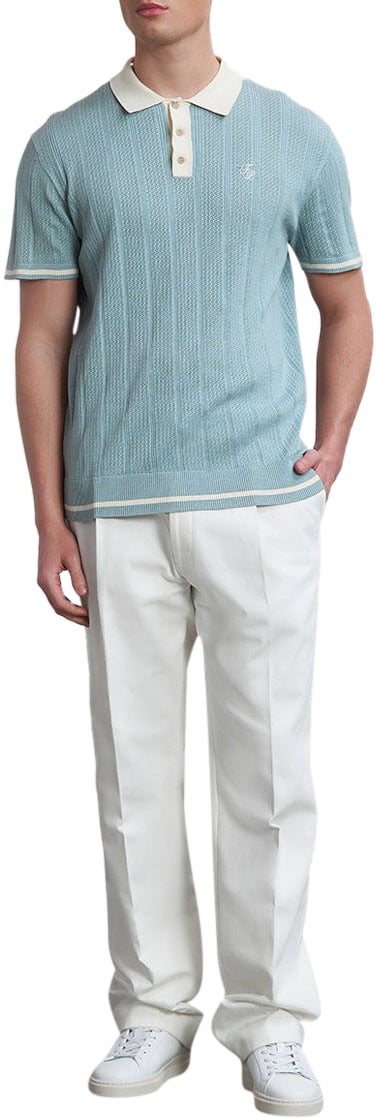 Filling Pieces Knit Polo Arona Grijs