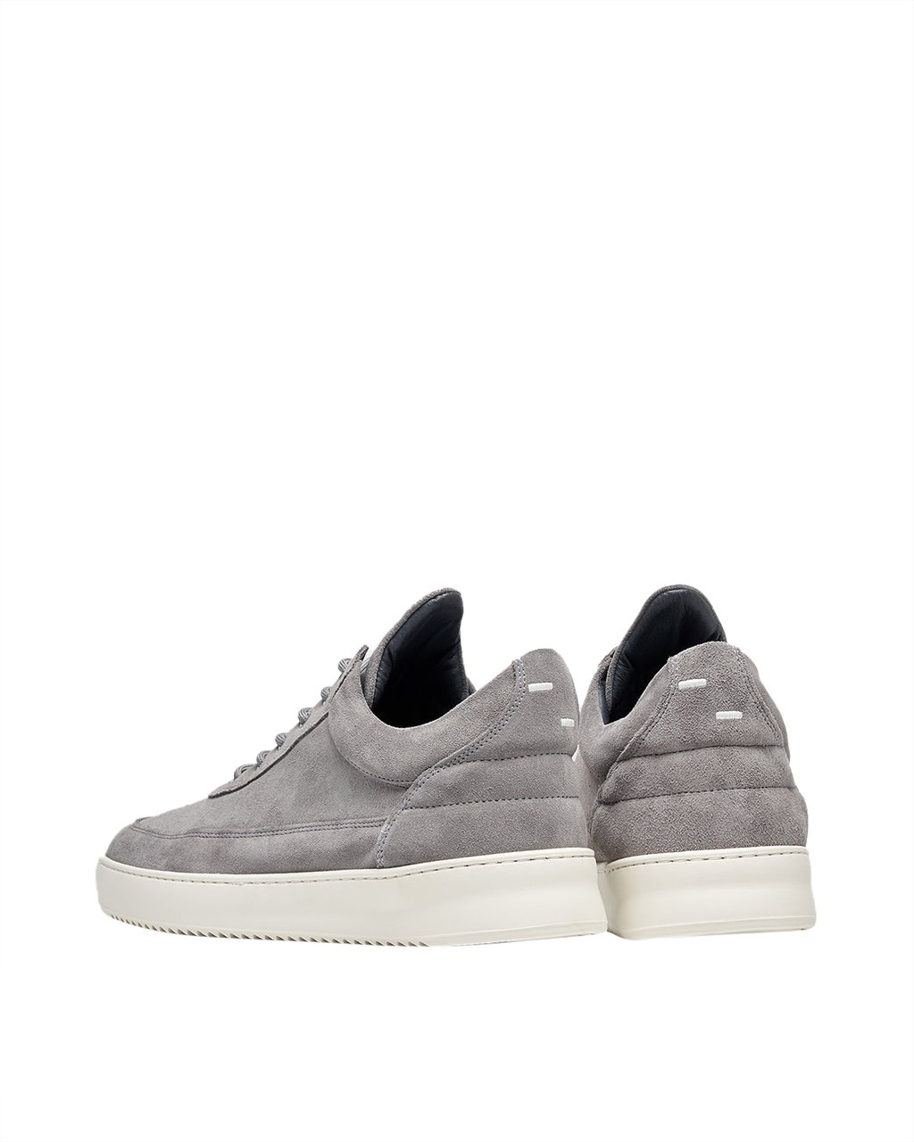 Filling Pieces Low Top Organic Suede Grey Grijs