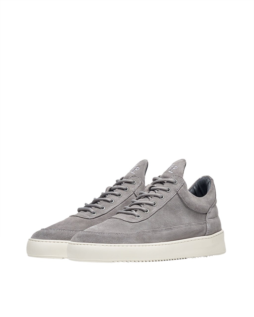 Filling Pieces Low Top Organic Suede Grey Grijs