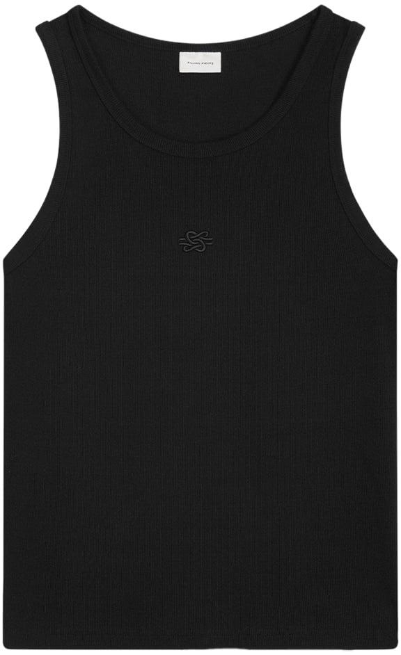 Filling Pieces Tank Top Knot Black Zwart