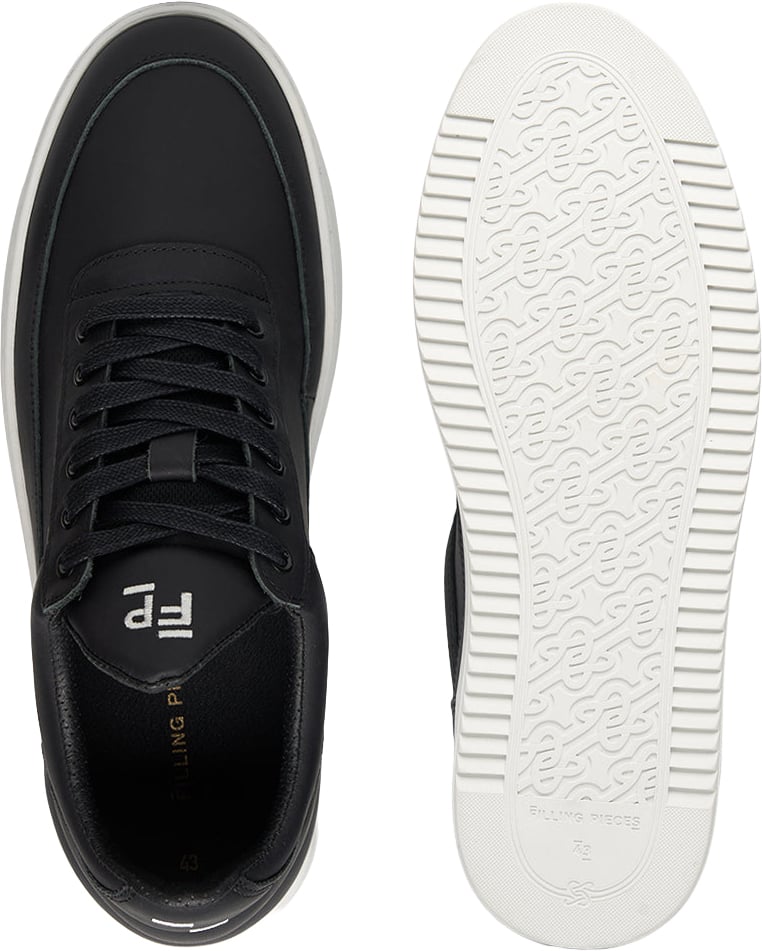 Filling Pieces Low Top Organic Nappa Black Zwart