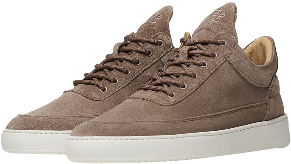 Filling Pieces Low Top Organic Suede Earth Bruin