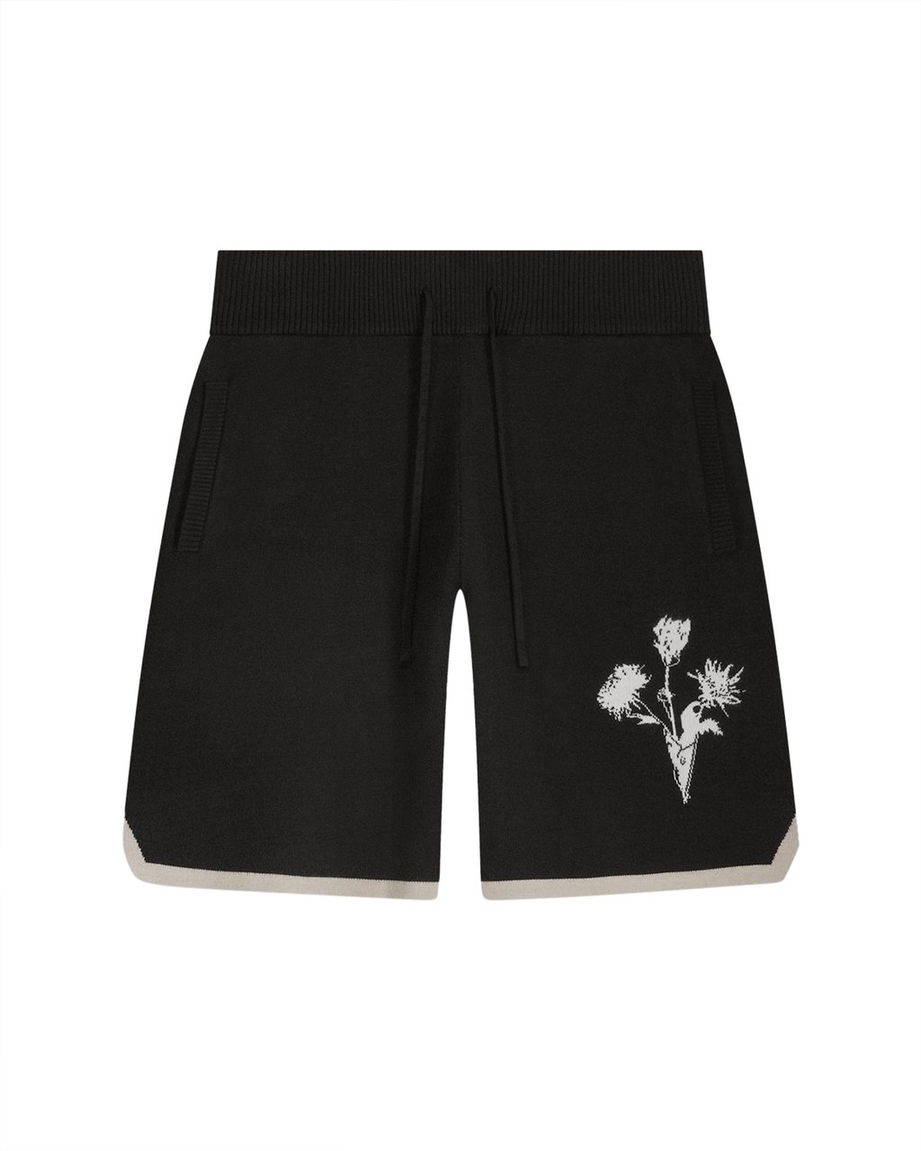 Filling Pieces Knit Shorts Gardener Black Zwart