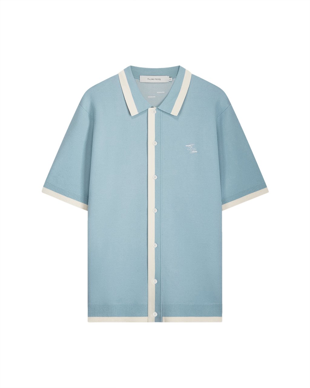 Filling Pieces Knit Shirt Gardener Arona Grijs