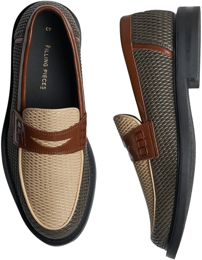Filling Pieces Loafer Reed Beige / Green Beige