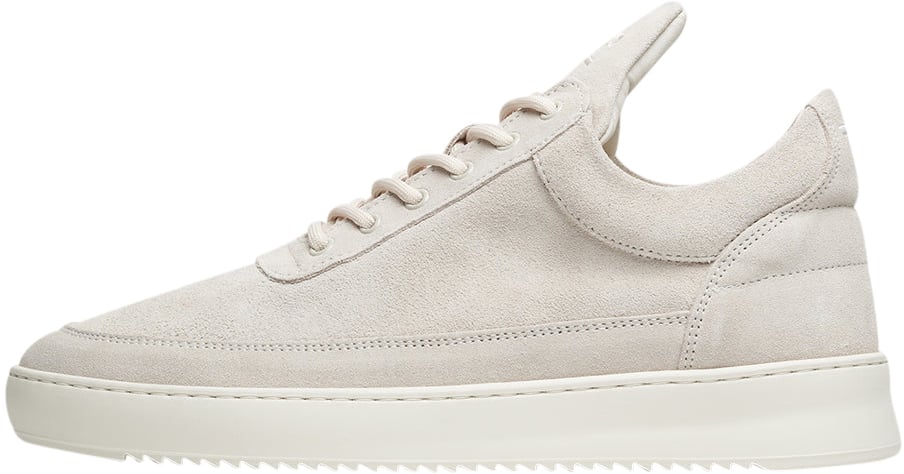 Filling Pieces Low Top Suede Organic Off White Wit