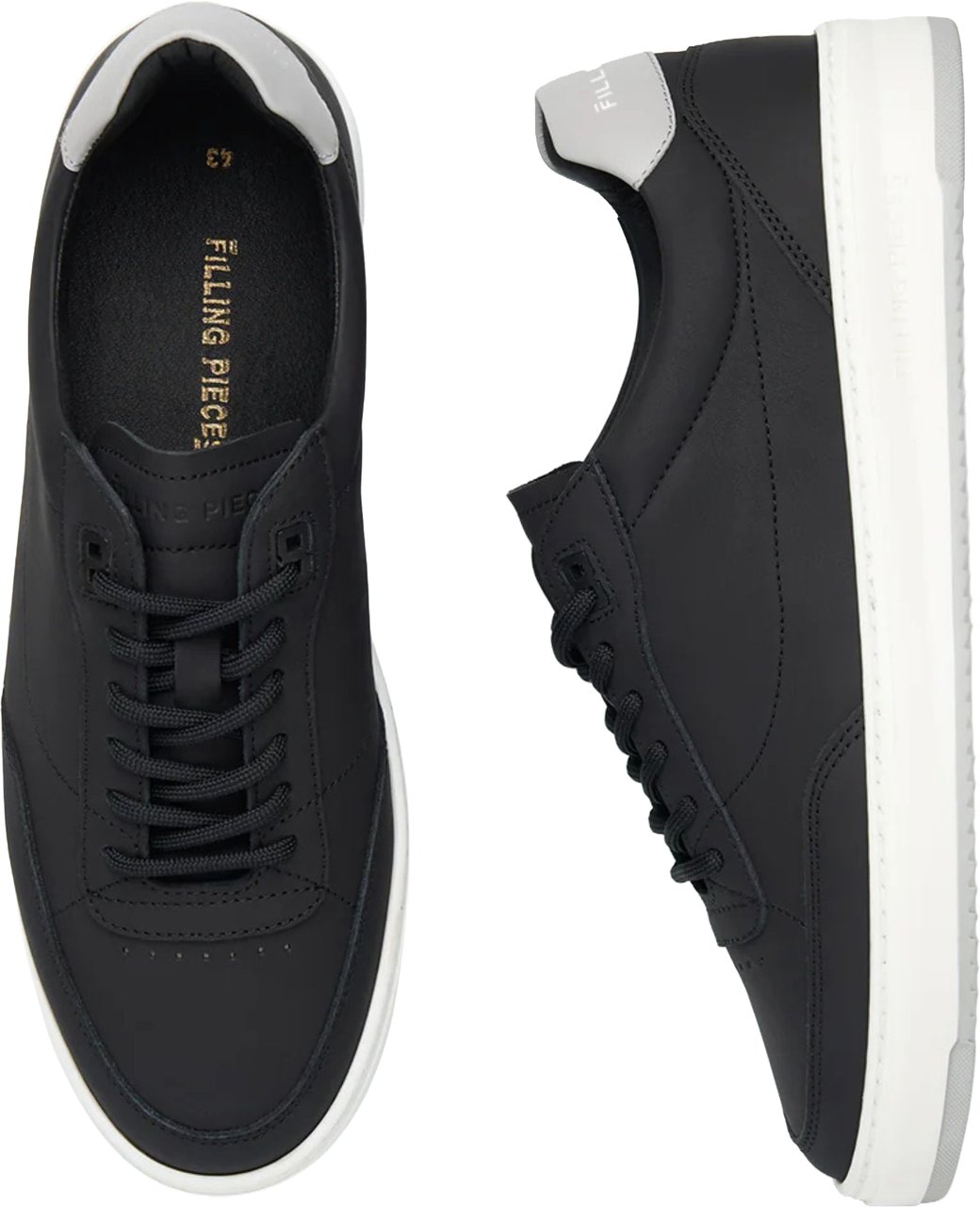 Filling Pieces 112610301279 Sneakers Zwart Mondo Trim Zwart