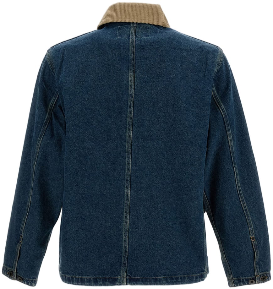 Filson Classic Denim Jacket with Corduroy Collar Blauw