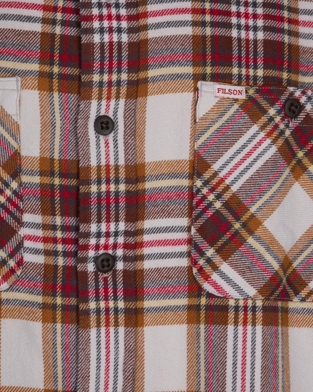 Filson Shirts Red Brown Plaid Rood