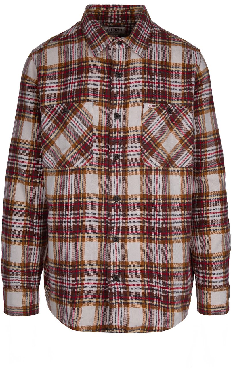 Filson Shirts Red Brown Plaid Rood