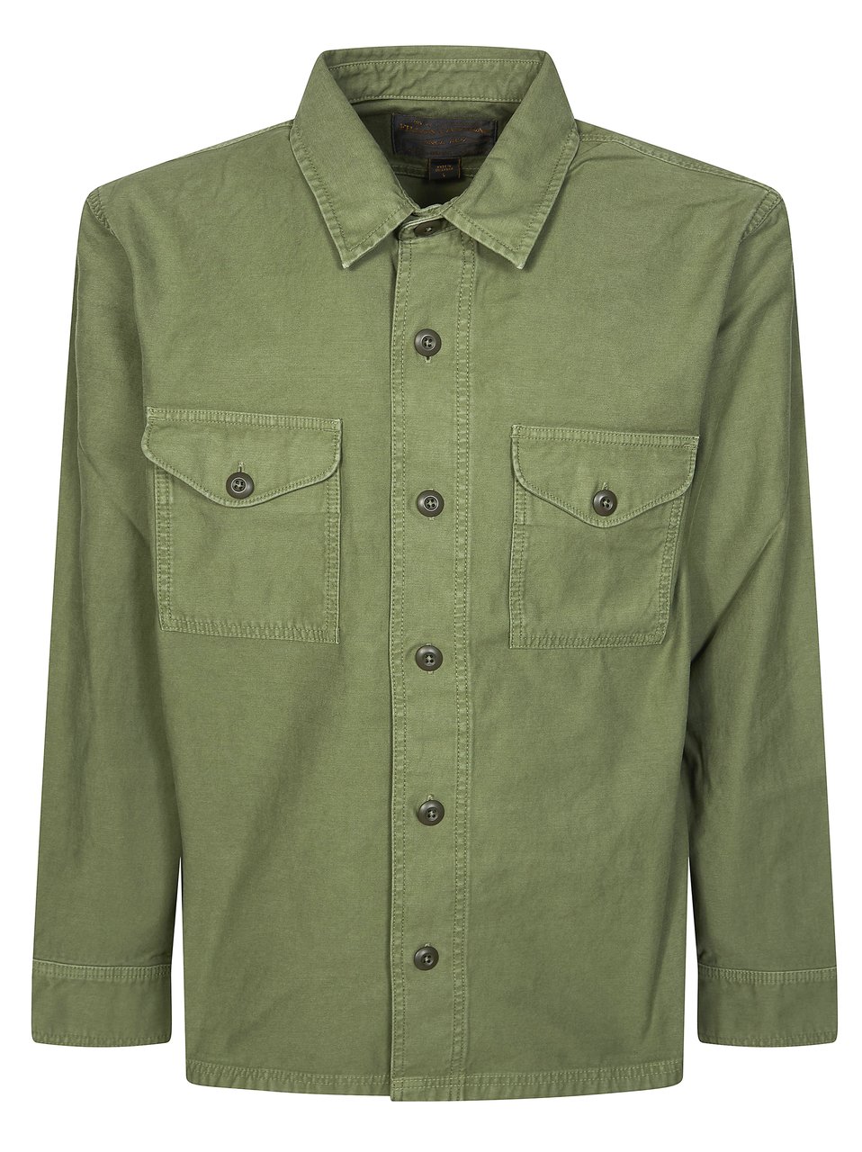Filson Boxy Utilitarian Chest Pockets Shirt Neutraal