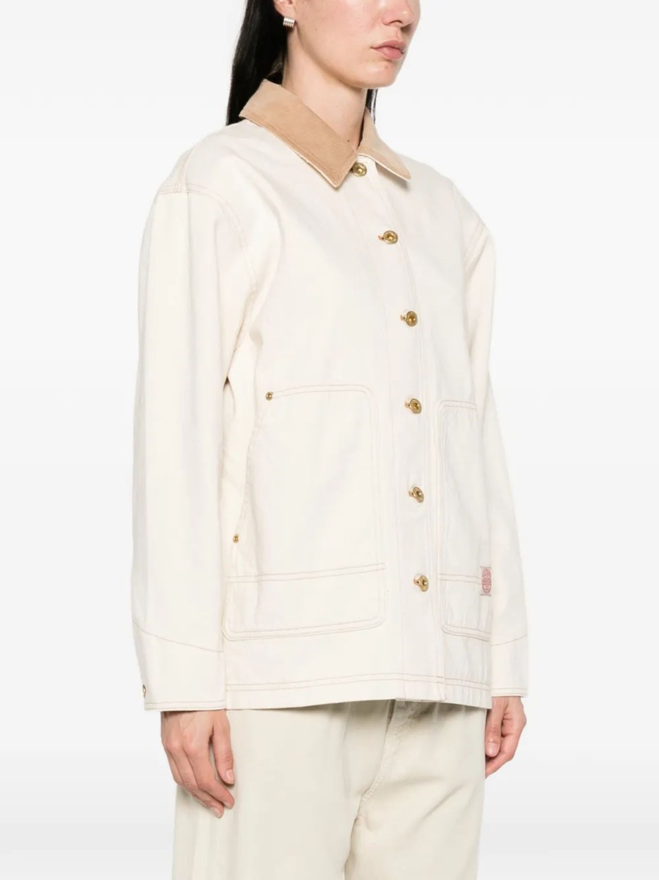 Filson Boxy Denim Contrast Collar Jacket Neutraal