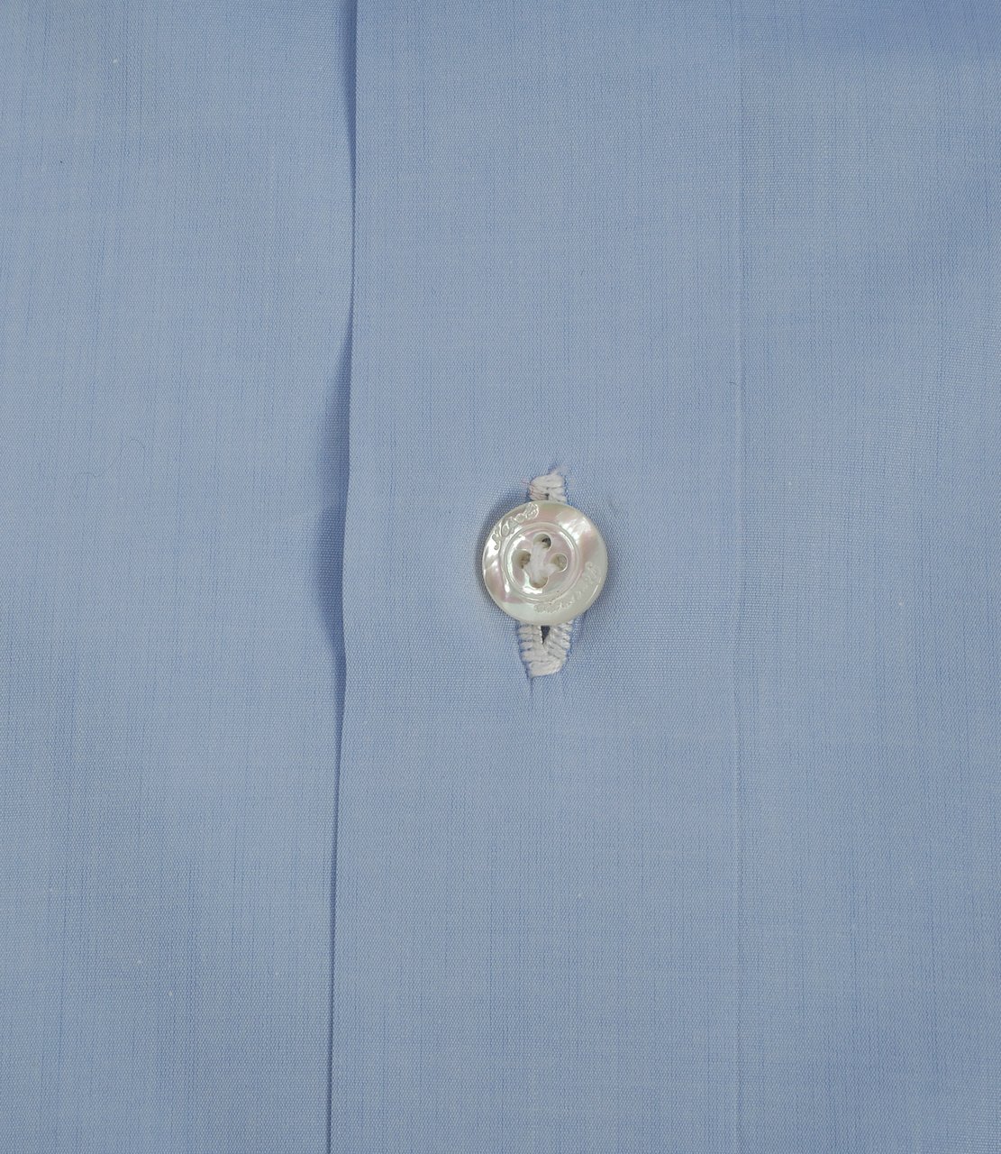 Finamore 1925 Napoli Giza 45 Cotton-Linen Tailored Shirt Blauw