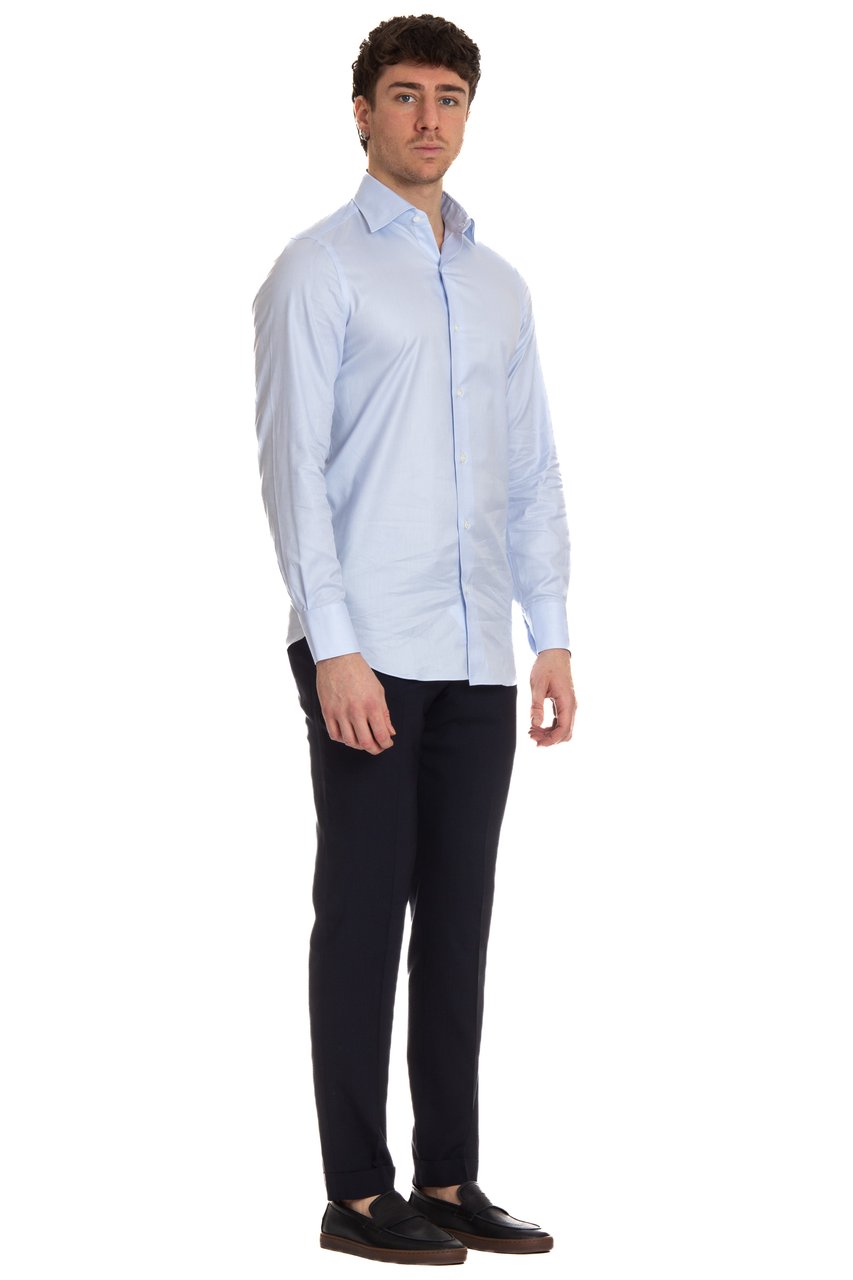 Finamore 1925 Napoli Oxford Tailored Shirt Milano Line Wit
