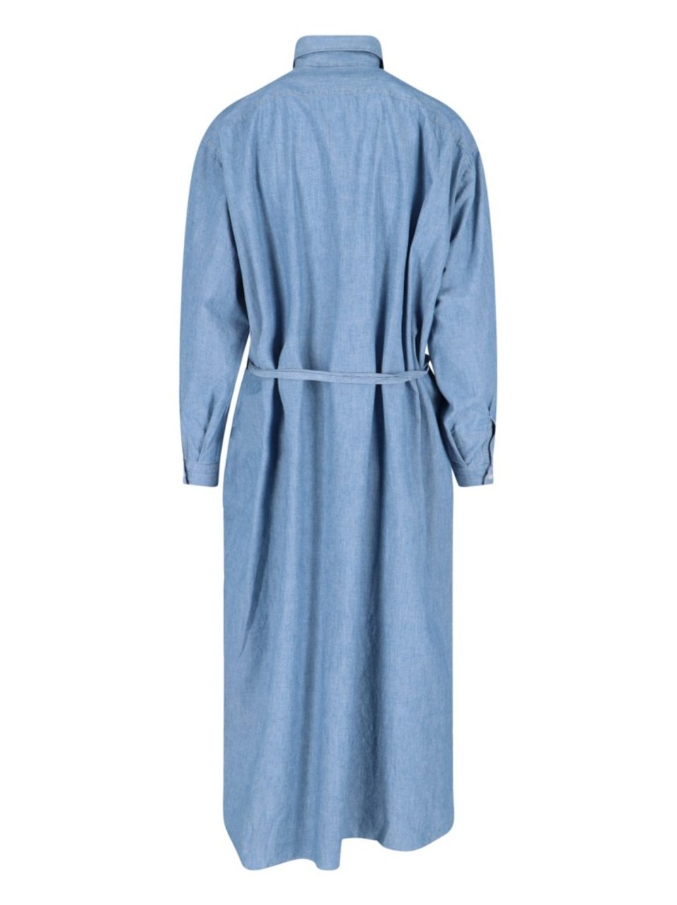 Finamore 1925 Napoli Maxi Shirt Dress – Light Blue Blauw
