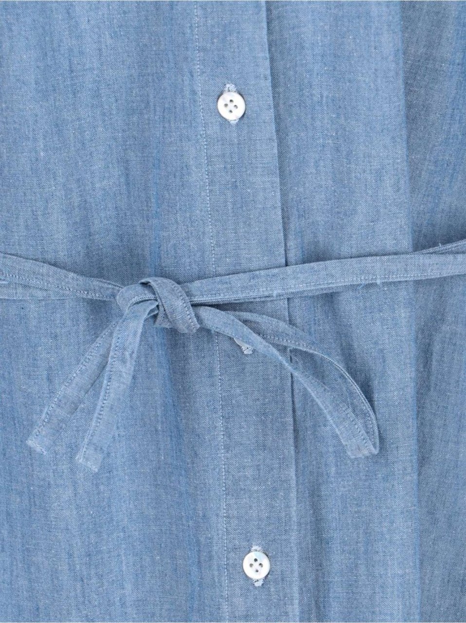 Finamore 1925 Napoli Maxi Shirt Dress – Light Blue Blauw