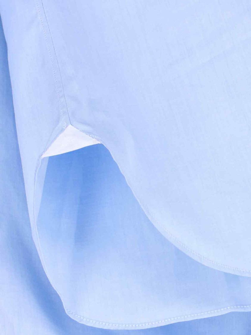 Finamore 1925 Napoli Classic Cotton Shirt – Light Blue Blauw