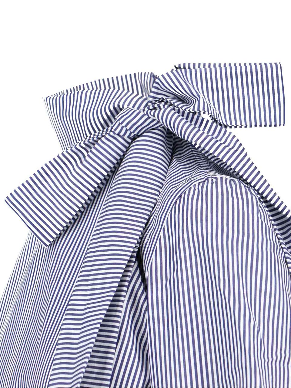 Finamore 1925 Napoli "Lindsay" Blouse – Blue/White Blauw