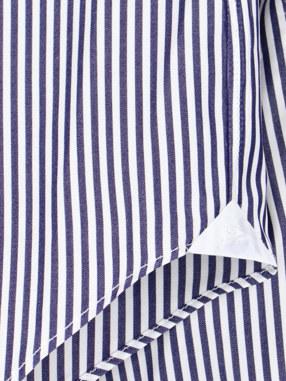 Finamore 1925 Napoli Vertical Striped Finamore 1925 Cotton Shirt Blauw