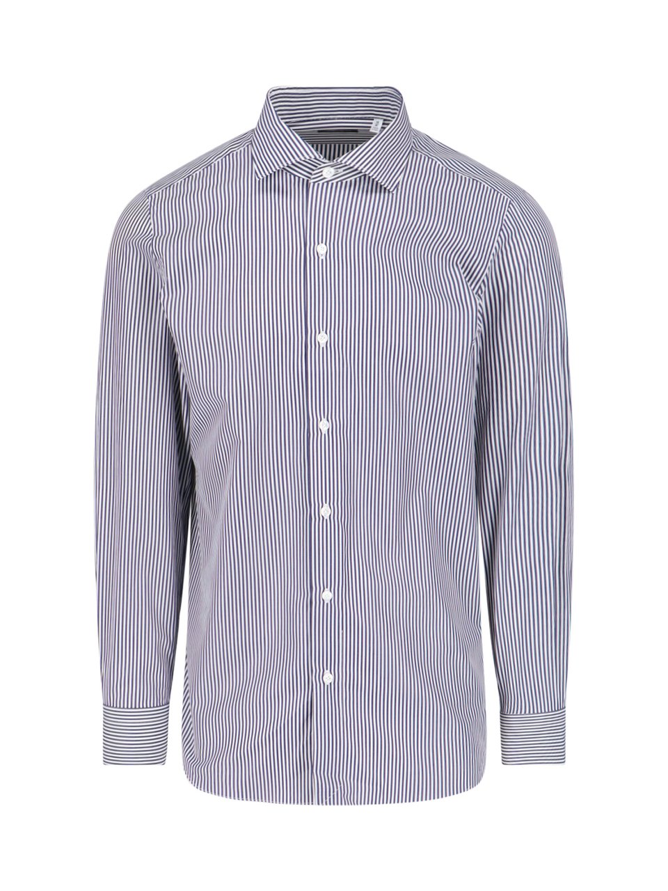 Finamore 1925 Napoli Vertical Striped Finamore 1925 Cotton Shirt Blauw