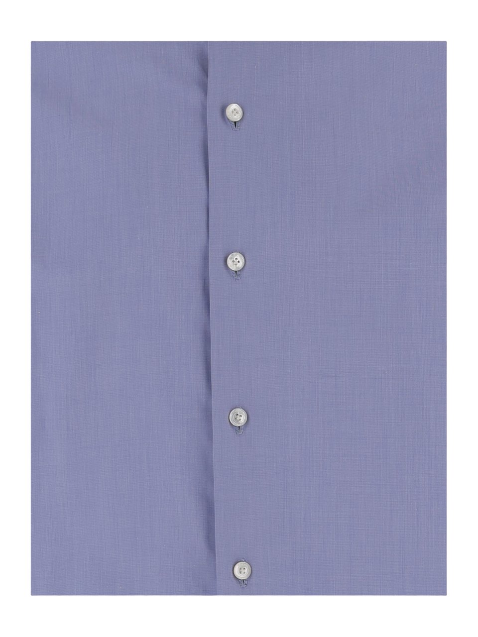 Finamore 1925 Napoli Classic Collar Cotton Shirt Blauw