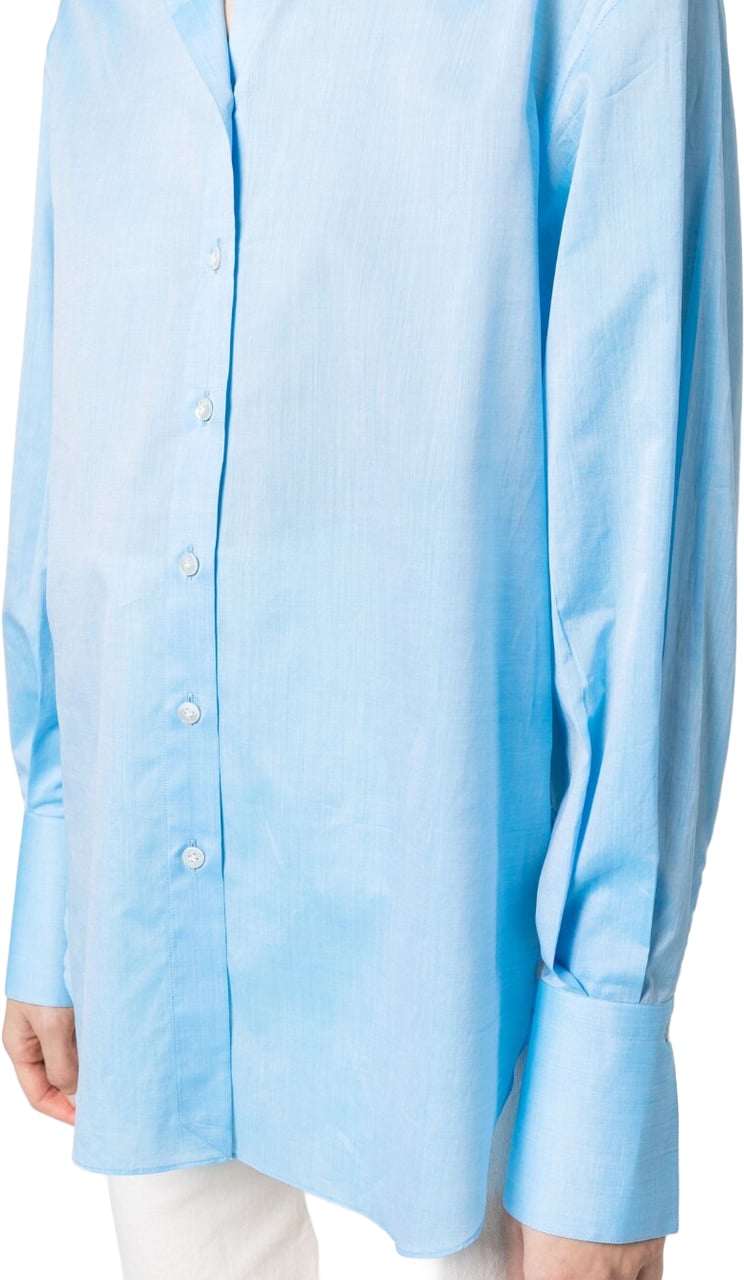 Finamore 1925 Napoli Shirts Clear Blue Lichtblauw